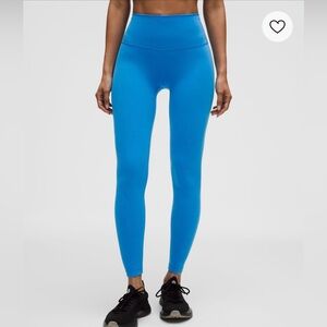 NWOT LULULEMON Wunder train cornflower 25”size 6